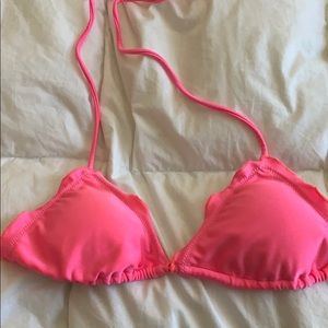 Neon pink bikini